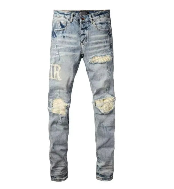 Amiiri Jeans White Logo