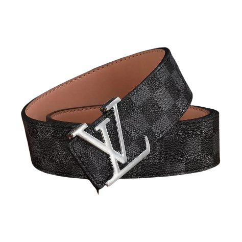 LV Belt Silver Logo