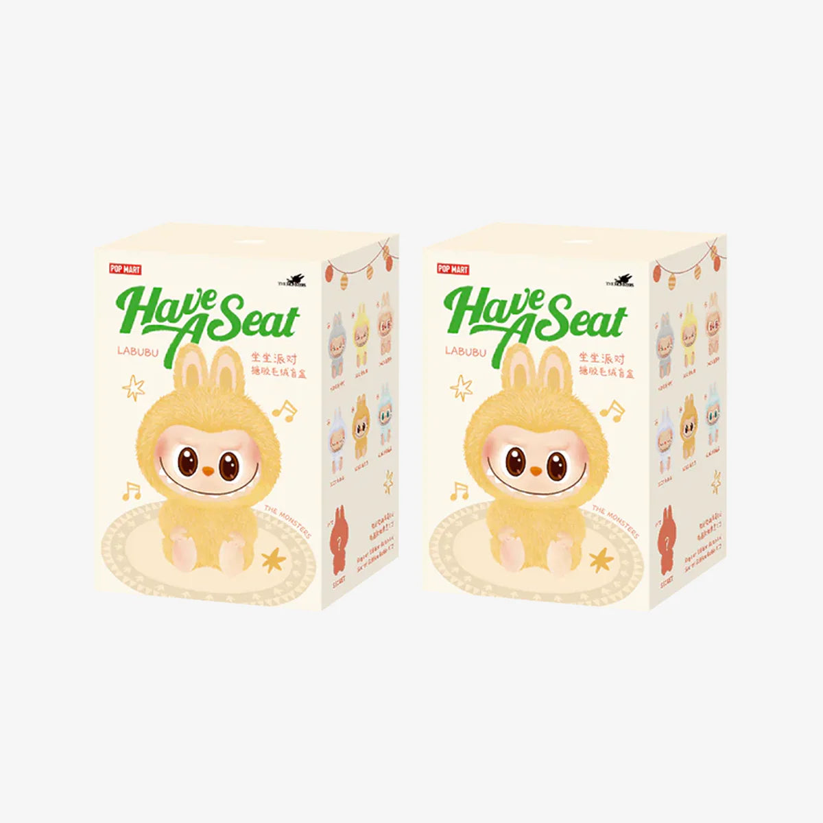 Labubu The Monsters Have a Seat Vinyl Plush Blind Box 2 Pack